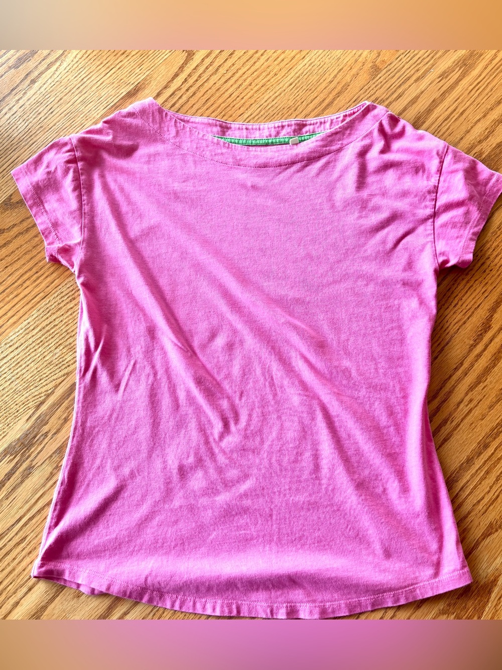 Boden size 8 Boat Neck Cap Sleeve Tee